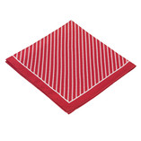 Gestreiftes Nickituch rot/ weiß  - Thumbnail 4