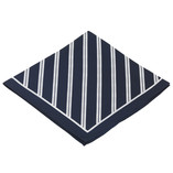 Gestreiftes Nickituch dunkelblau/ weiß  - Thumbnail 4