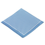 Gestreiftes Nickituch hellblau/ weiß  - Thumbnail 3