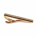 Krawattennadel mit Streif - Golden - Thumbnail 1