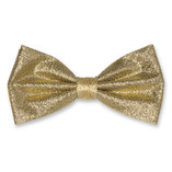 Herren Fliege gold Glitzer - Thumbnail 1