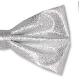 Herren Fliege silber Glitzer - Thumbnail 2