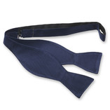 Dunkelblaue Fliege zum Selberbinden - Thumbnail 1