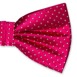 Fuchsia Herrenfliege mit Pünktchen - Thumbnail 2