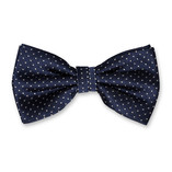 Dunkelblaue Herrenfliege mit Pünktchen - Thumbnail 1