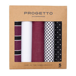 Herrentaschentücher - Rot - Schwarz - Thumbnail 1