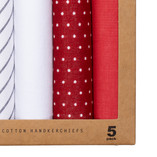 Herrentaschentücher - Dunkelblaues Weiß - Thumbnail 2