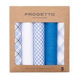 Herrentaschentücher - Hellblau  - Thumbnail 1