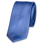 Schmale Krawatte Blau - Thumbnail 1