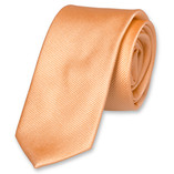 Schmale Krawatte Pfirsich - Thumbnail 1