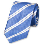 Blau gestreifte Krawatte XL - Thumbnail 1