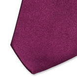 Aubergine Satin Krawatte - Thumbnail 2