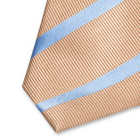 Business-Krawatte beige hellblau - Thumbnail 2