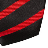 Schwarze Krawatte rote Streifen - Thumbnail 2