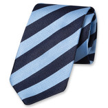 Streifenkrawatte blau/dunkelblau - Thumbnail 1