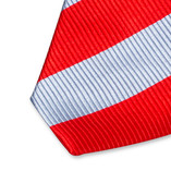 Krawatte Breite Streifen - rot blau - Thumbnail 2