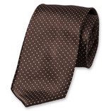 Krawatte Punkte Braun - Thumbnail 1