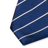 Dunkelblaue Krawatte Satin - Thumbnail 2