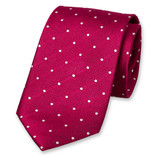 Krawatte Polka Dot Fuchsia - Thumbnail 1