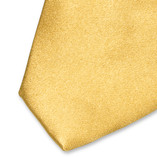 Goldfarbene Satin Krawatte - Thumbnail 2