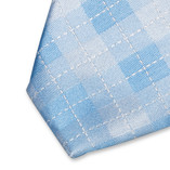 Karo Krawatte hellblau - Thumbnail 2