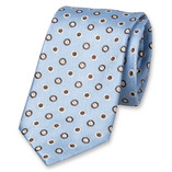 Hellblaue Krawatte mit Punkten - Thumbnail 1