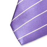 Lila Krawatte Satin - Thumbnail 2