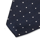 Polka Dot Krawatte dunkelblau - Thumbnail 2