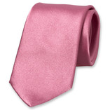 Altrosa Satin Krawatte - Thumbnail 1