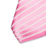 Rosa Streifenkrawatte - Thumbnail 2