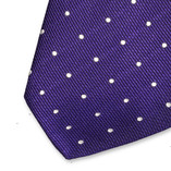 Krawatte Polka Dot Violett - Thumbnail 2