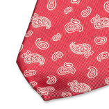 Paisley Krawatte rot - Thumbnail 2