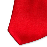 Rote Satin Krawatte - Thumbnail 2