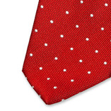 Polka Dot Krawatte rot - Thumbnail 2