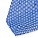 Krawatte Karostruktur Blau - Thumbnail 2