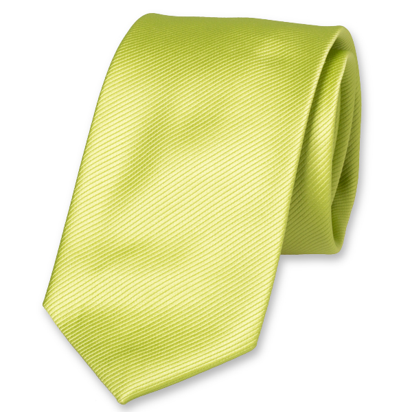 Polyester-Krawatte limettengrün (1)