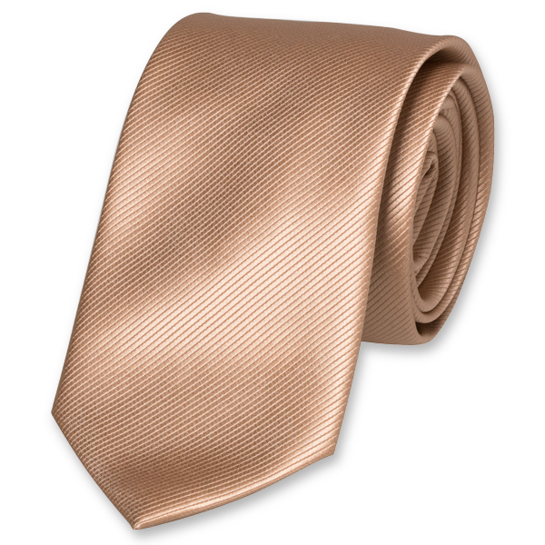 Polyester-Krawatte beige (1)