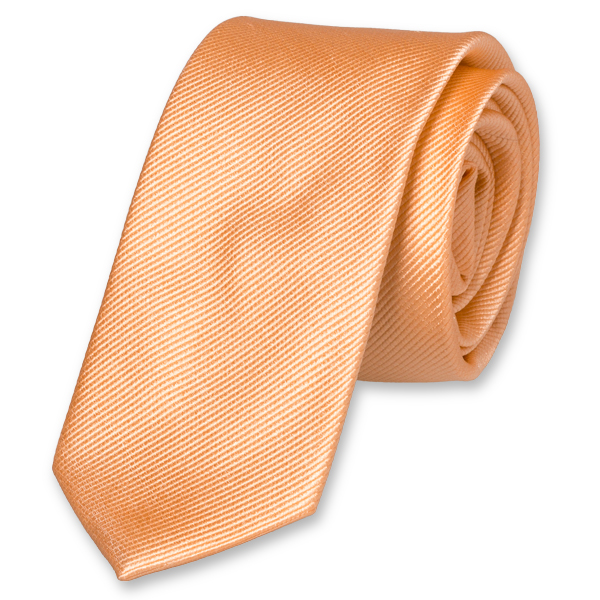Schmale Krawatte Pfirsich (1)