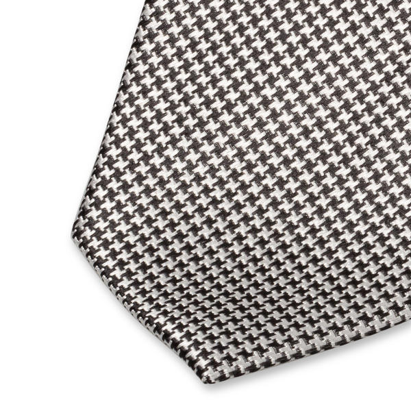 Krawatte schwarz - grau (2)