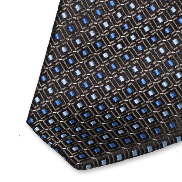 Business Krawatte schwarz blau (2)