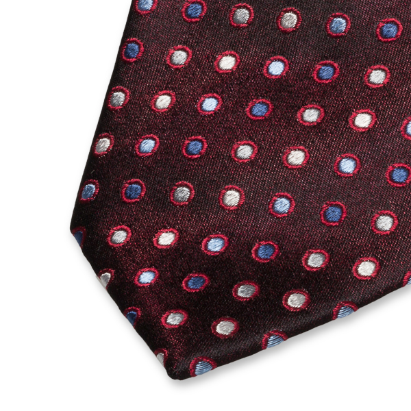 Schwarze Krawatte mit roten Punkten (2)