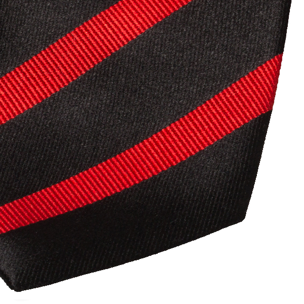 Schwarze Krawatte rote Streifen (2)