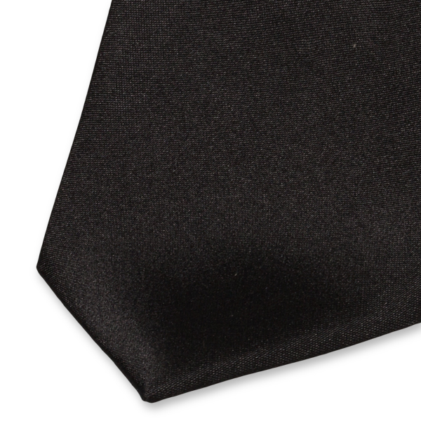 Schwarze Satin Krawatte (2)