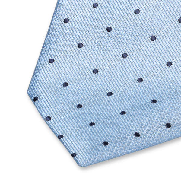 Krawatte Polka Dot Hellblau (2)