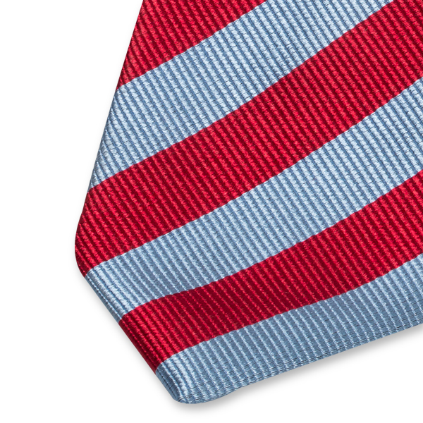 Streifenkrawatte blau/rot (2)