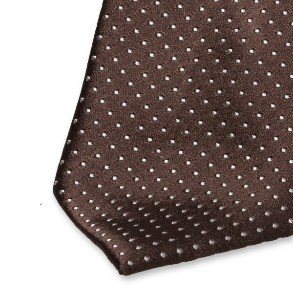 Krawatte Punkte Braun (2)