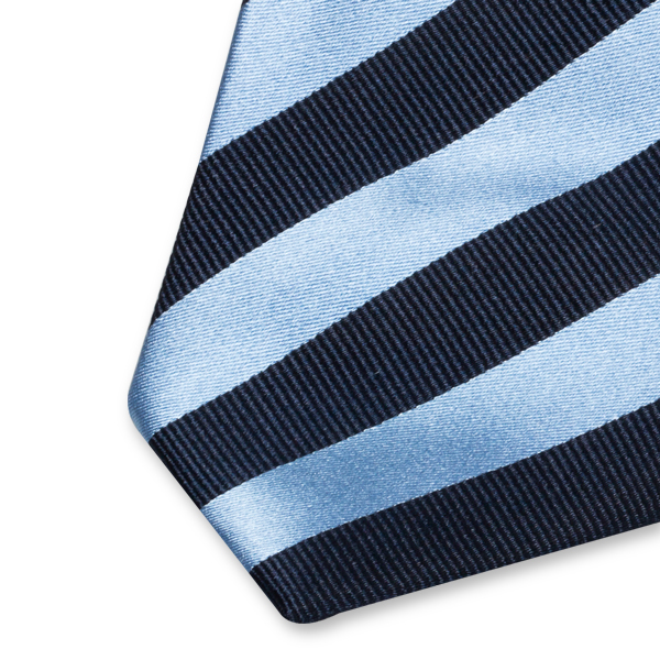 Satin-Krawatte dunkelblau/blau (2)