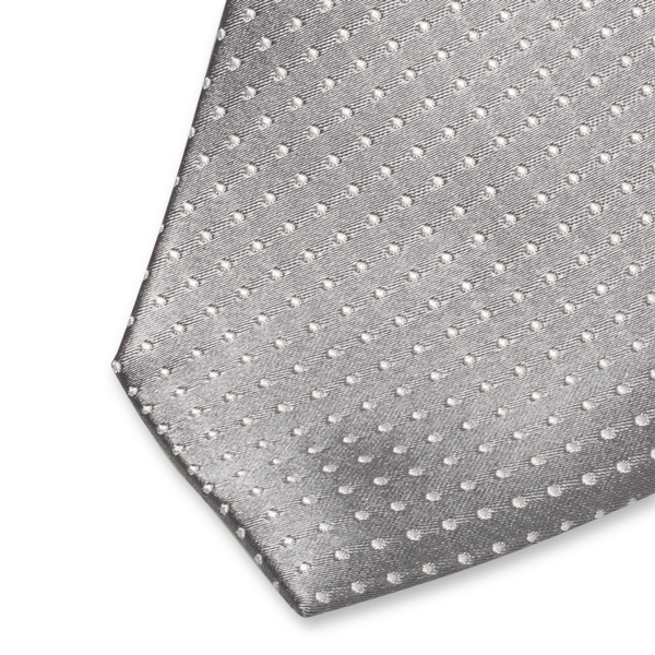 Krawatte Punkte Grau (2)