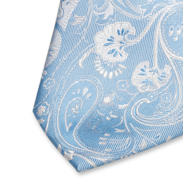 Paisley Krawatte blau (2)