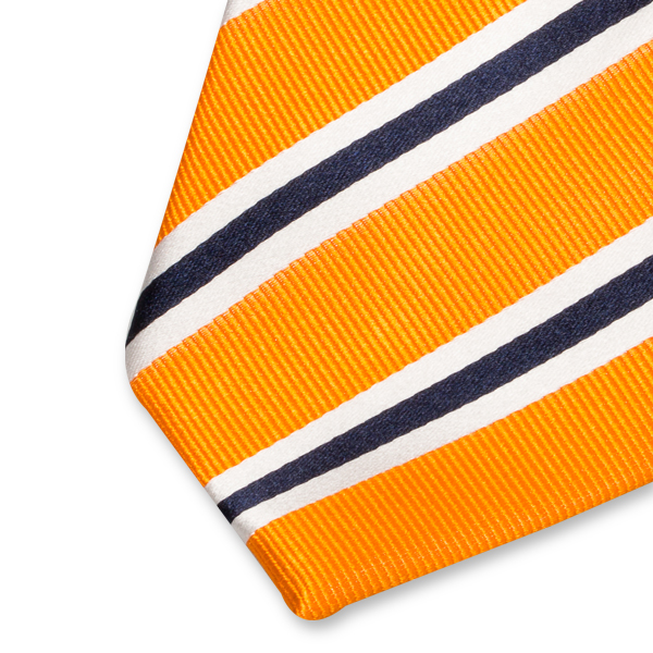 Orange Krawatte Streifendessin (2)
